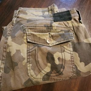 Mens true religion army cargo pants